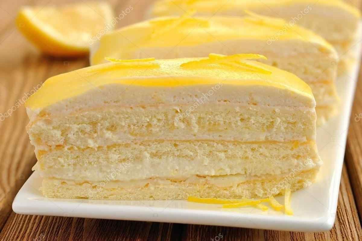 Тортик с лимонным кремом