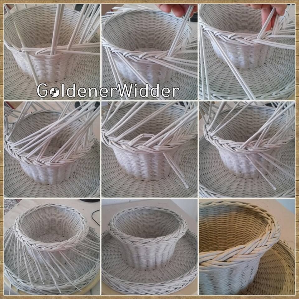 Корзины из бумажной лозы
