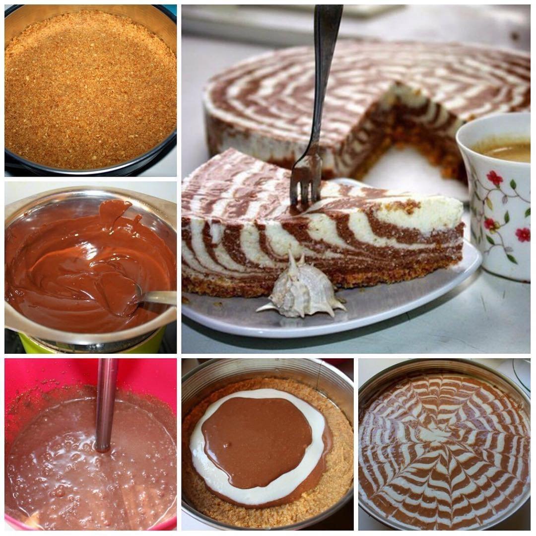 Мраморный чизкейк Зебра