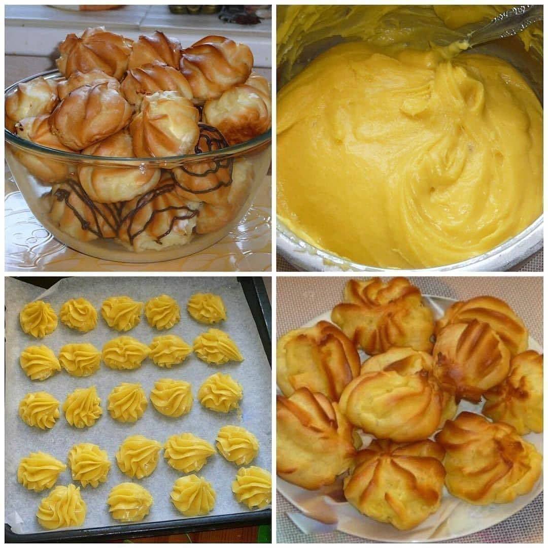 Профитроли — заварные пирожные