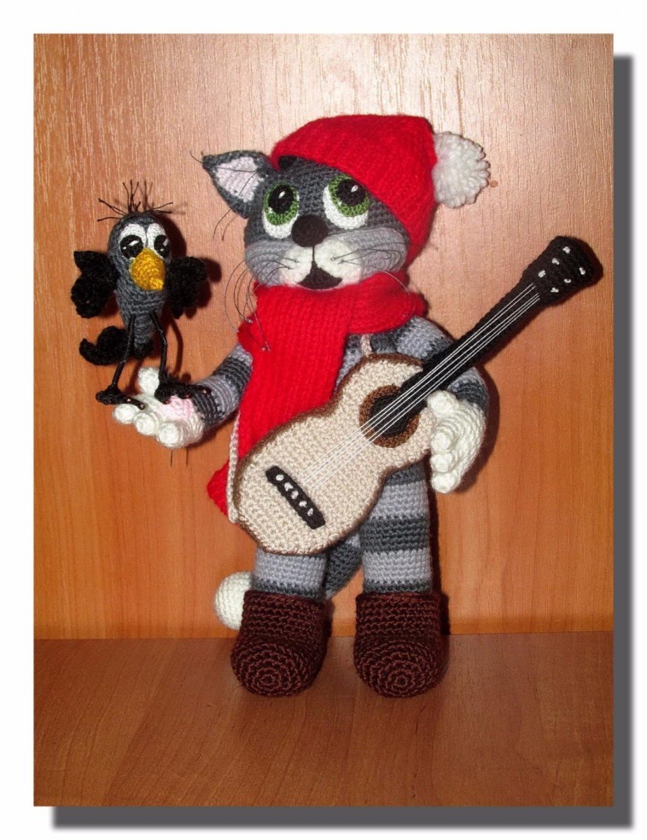 Вязаные игрушки кот Матроскин