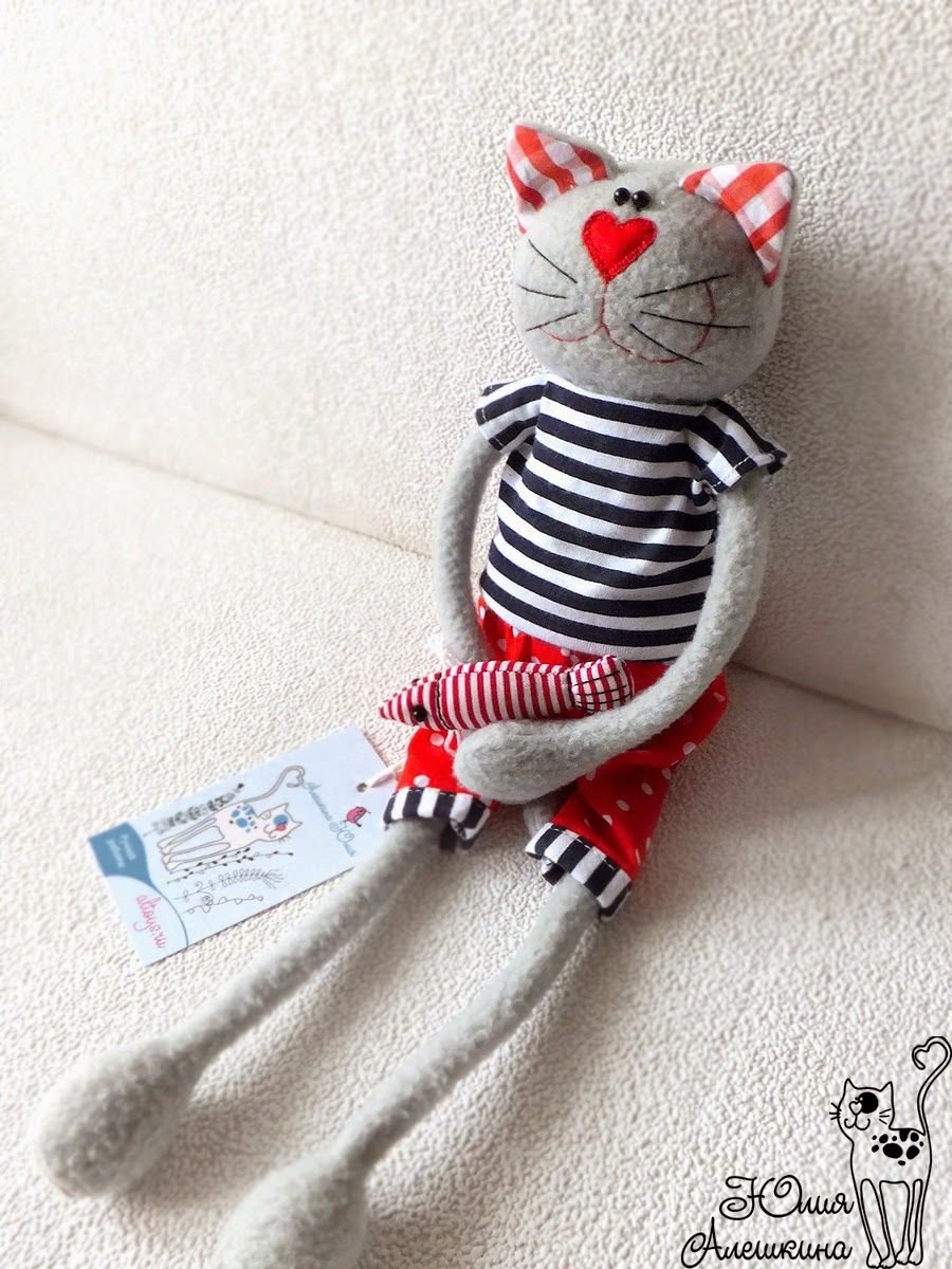 Сшить котика из ткани