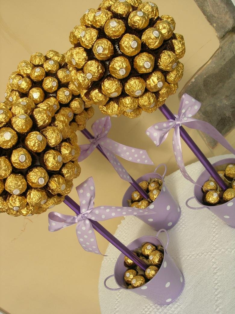 Сердце из конфет