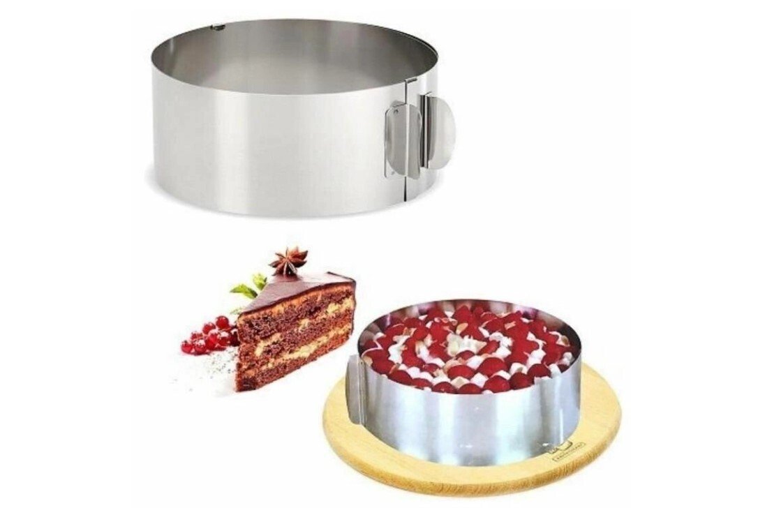 Раздвижное кольцо для торта Cake Ring 16-30 см