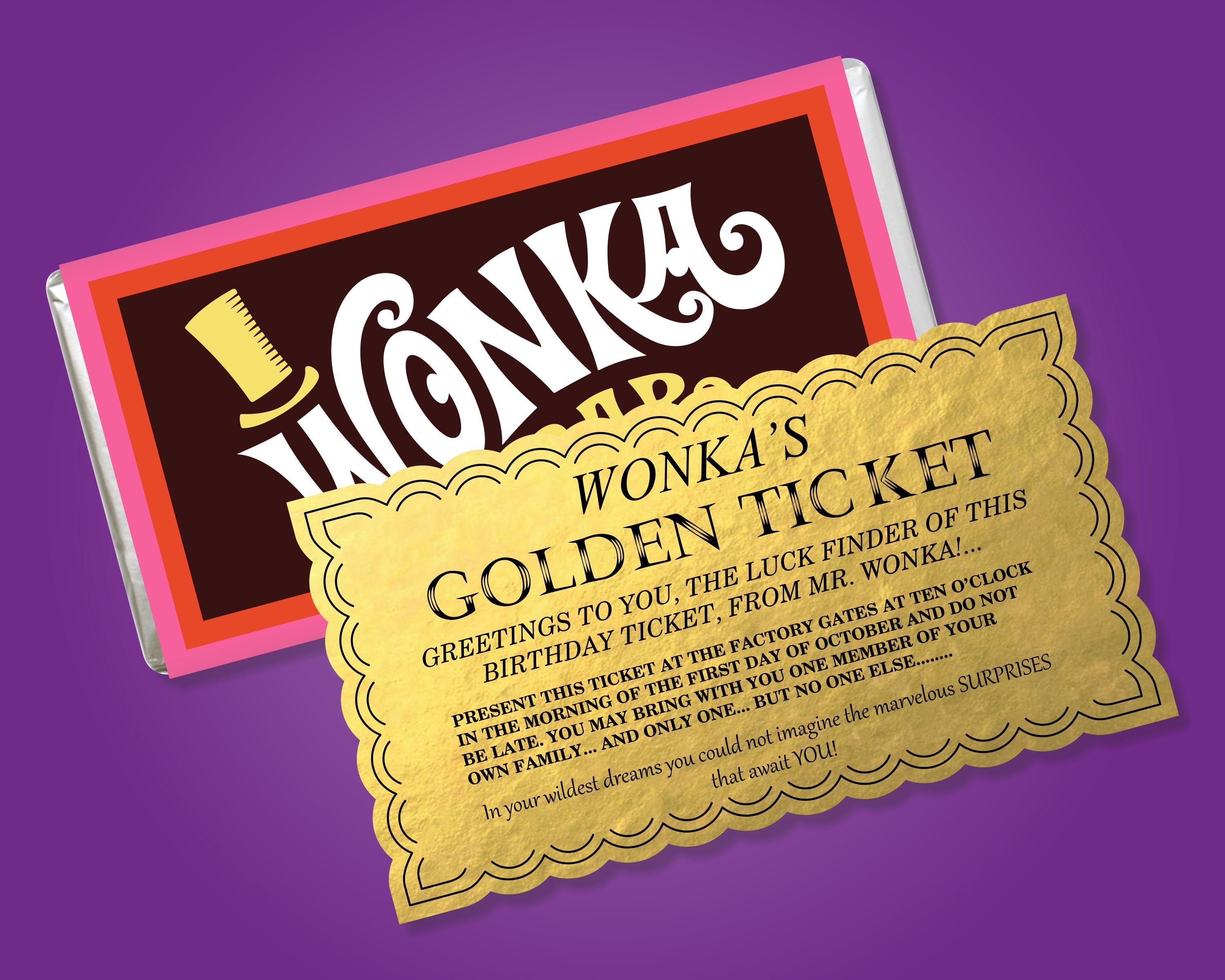 Золотой билет фабрика. Шоколад Wonka Golden ticket.
