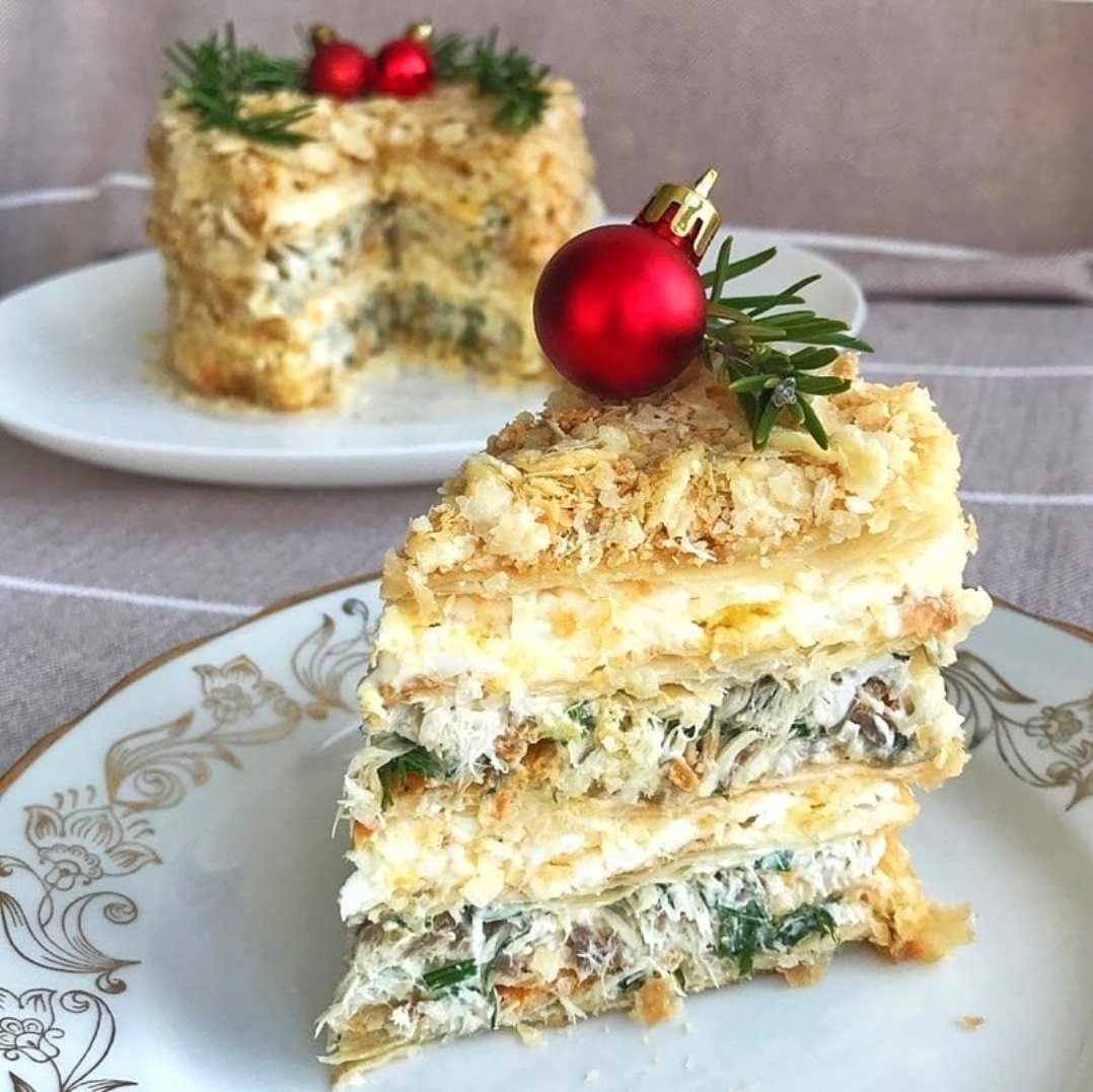 Кабачковый закусочный торт