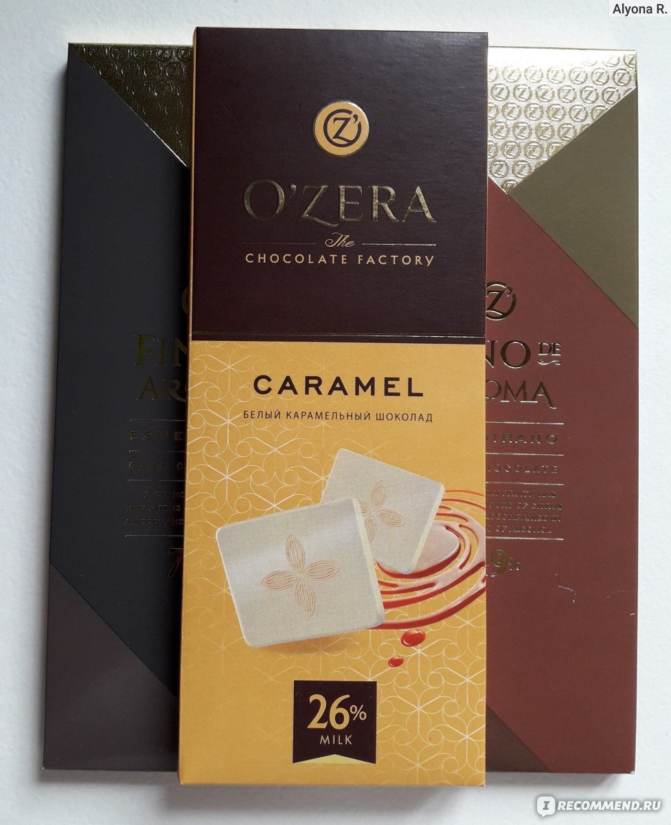 Белый Карамельный шоколад Ozera