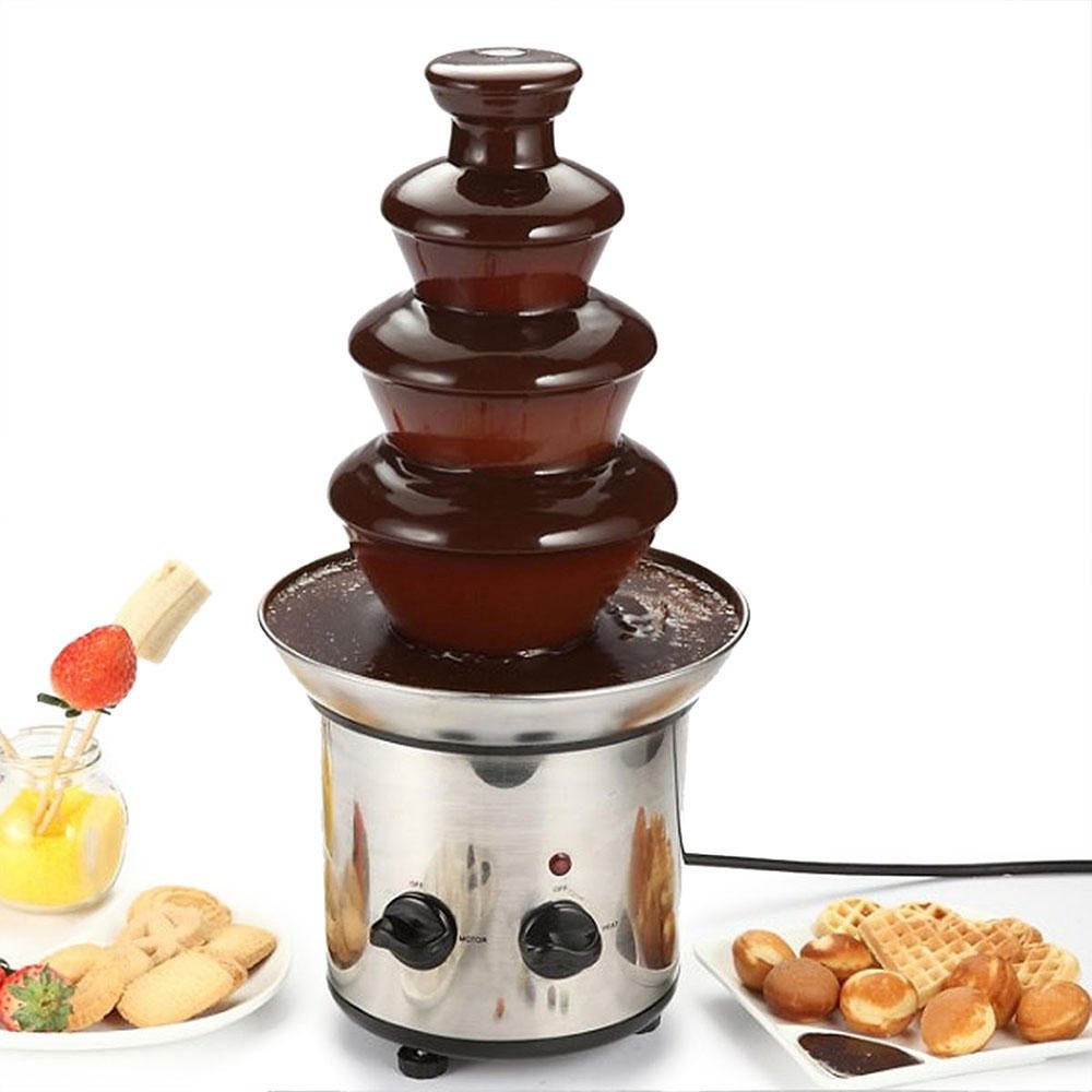 Шоколадный фонтан-фондю Chocolate Fondue Fountain Keya (4 яруса)