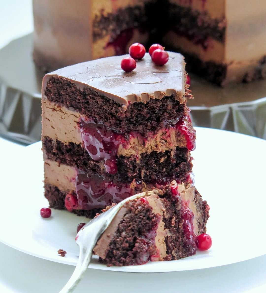 Торт "чёрный лес" (Black Forest Cake)