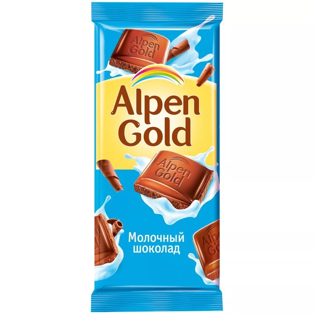 Шоколад Alpen Gold молочный 90гр