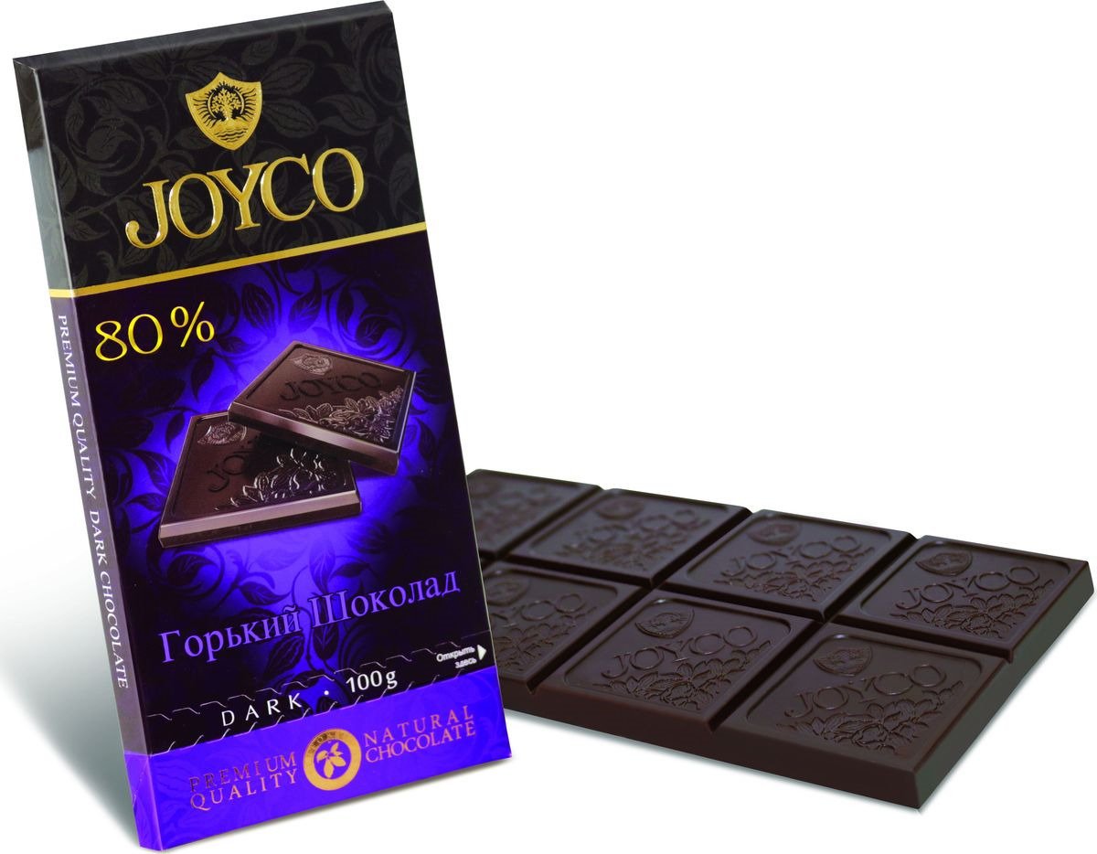 Горький шоколад 80% 100 г
