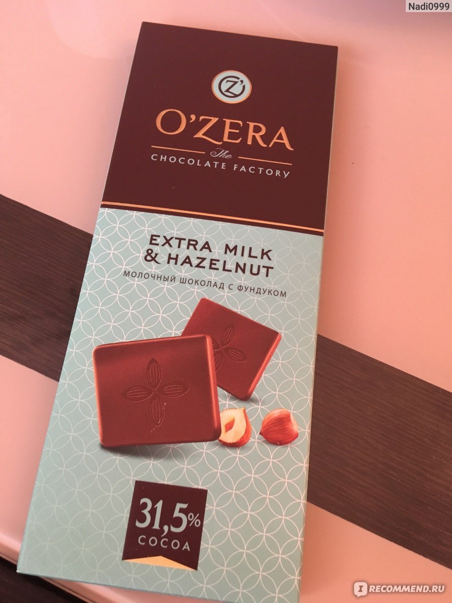 Ozera Chocolate Factory молочный шоколад