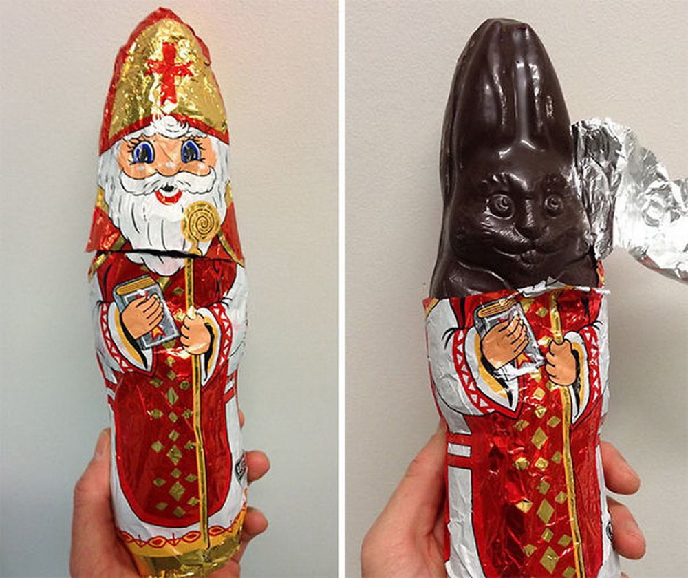 Шоколад kinder дед Мороз