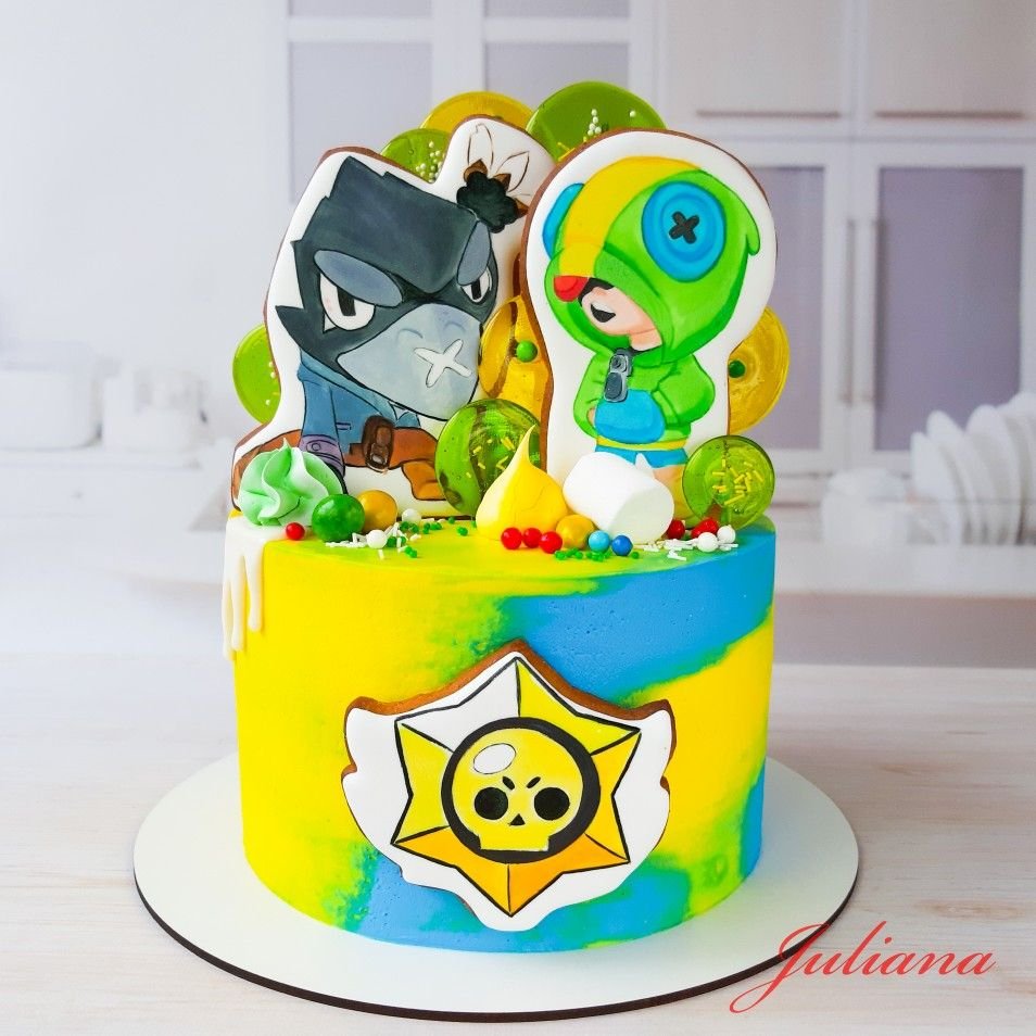 Тортик Brawl Stars на день рождения