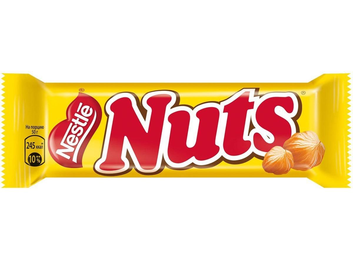 Шоколадный батончик Nuts 50 гр