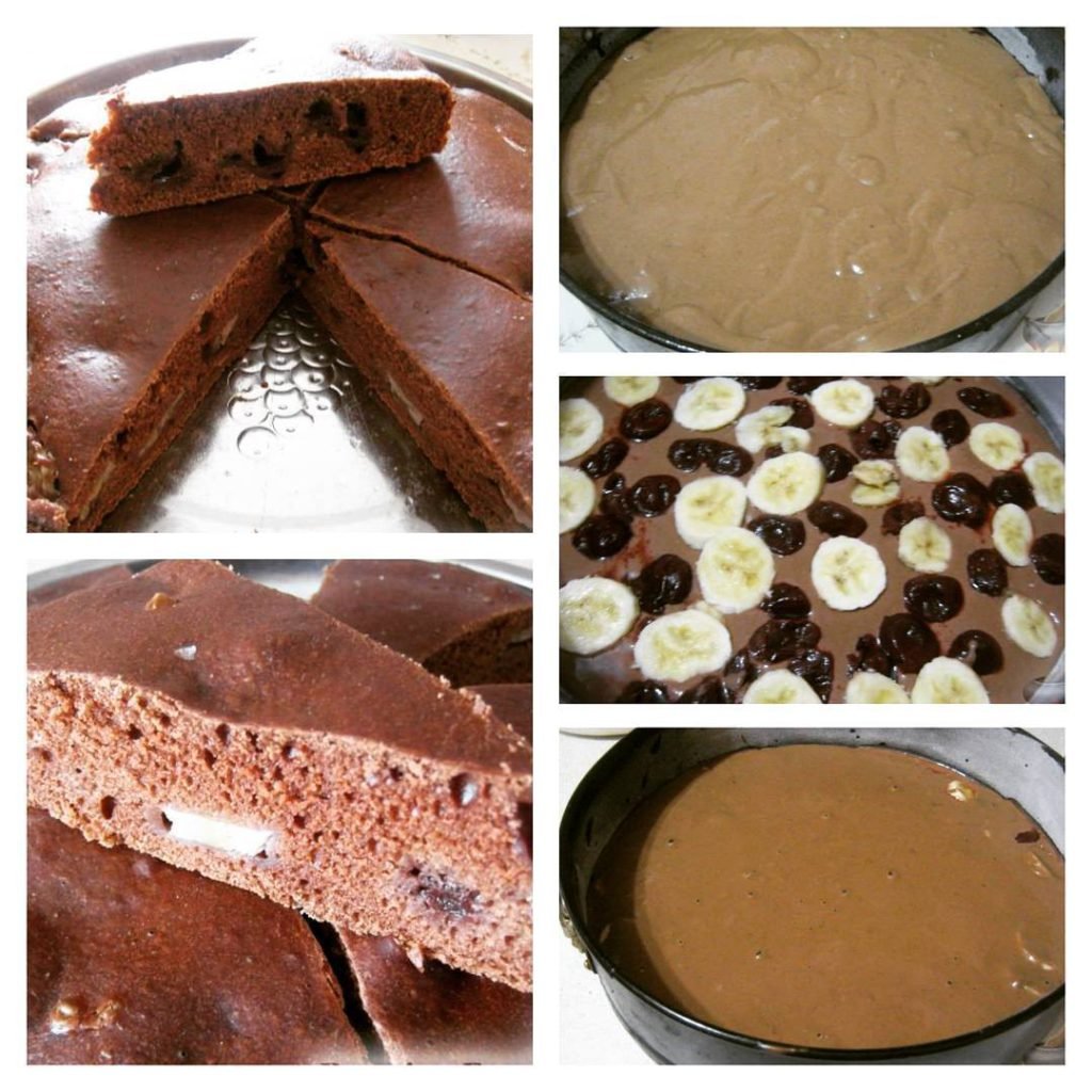 Торт с бананом и какао