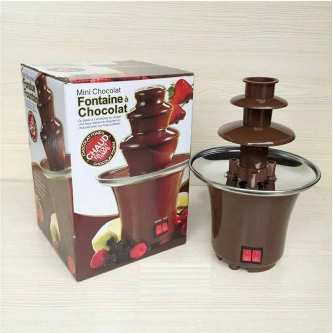 Шоколадный фонтан фондю мини Chocolate Fondue Fountain Mini