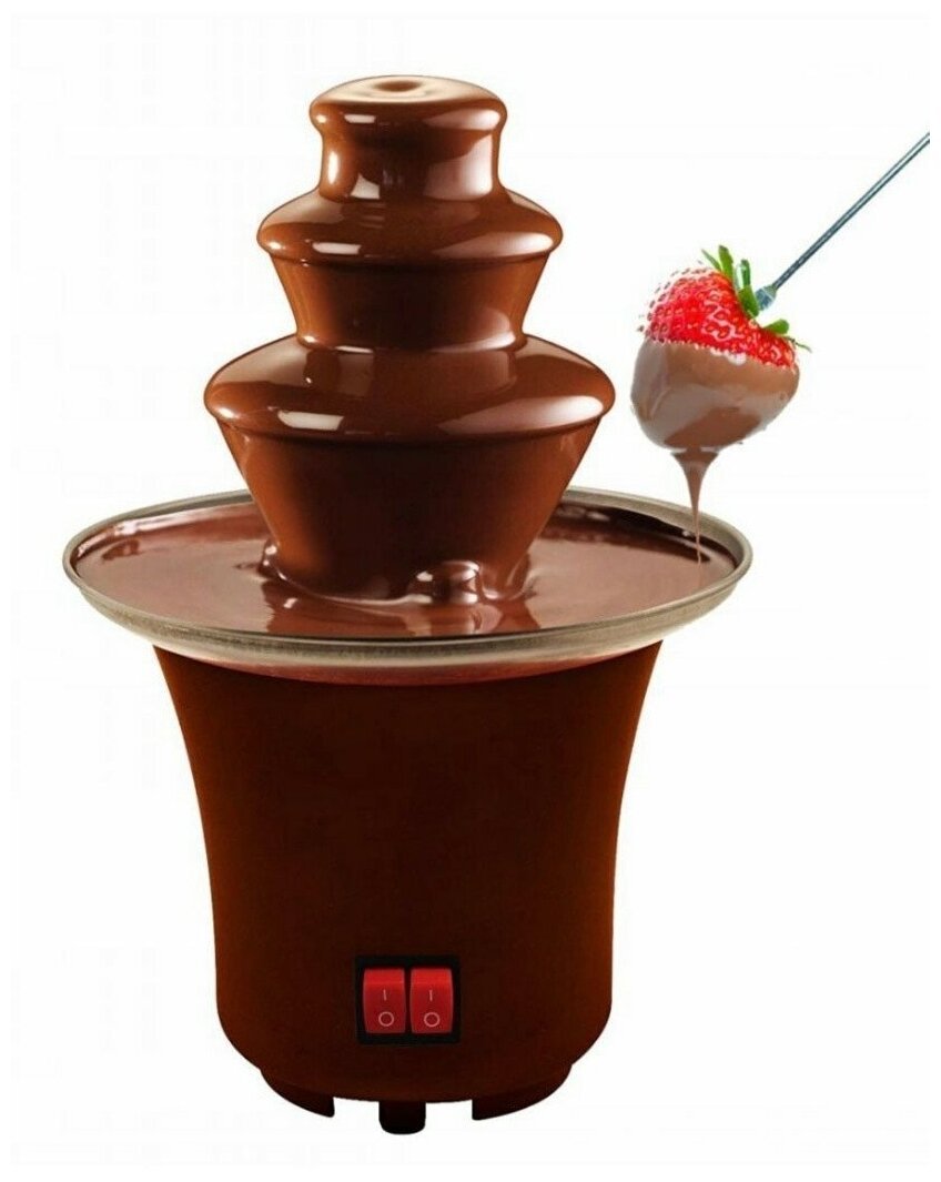 Шоколадный фонтан фондю Chocolate Fondue Fountain Mini