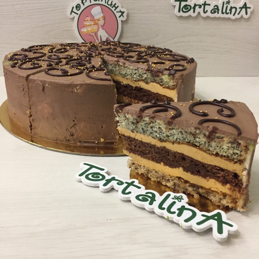 Торт Сникерс с кремом чиз