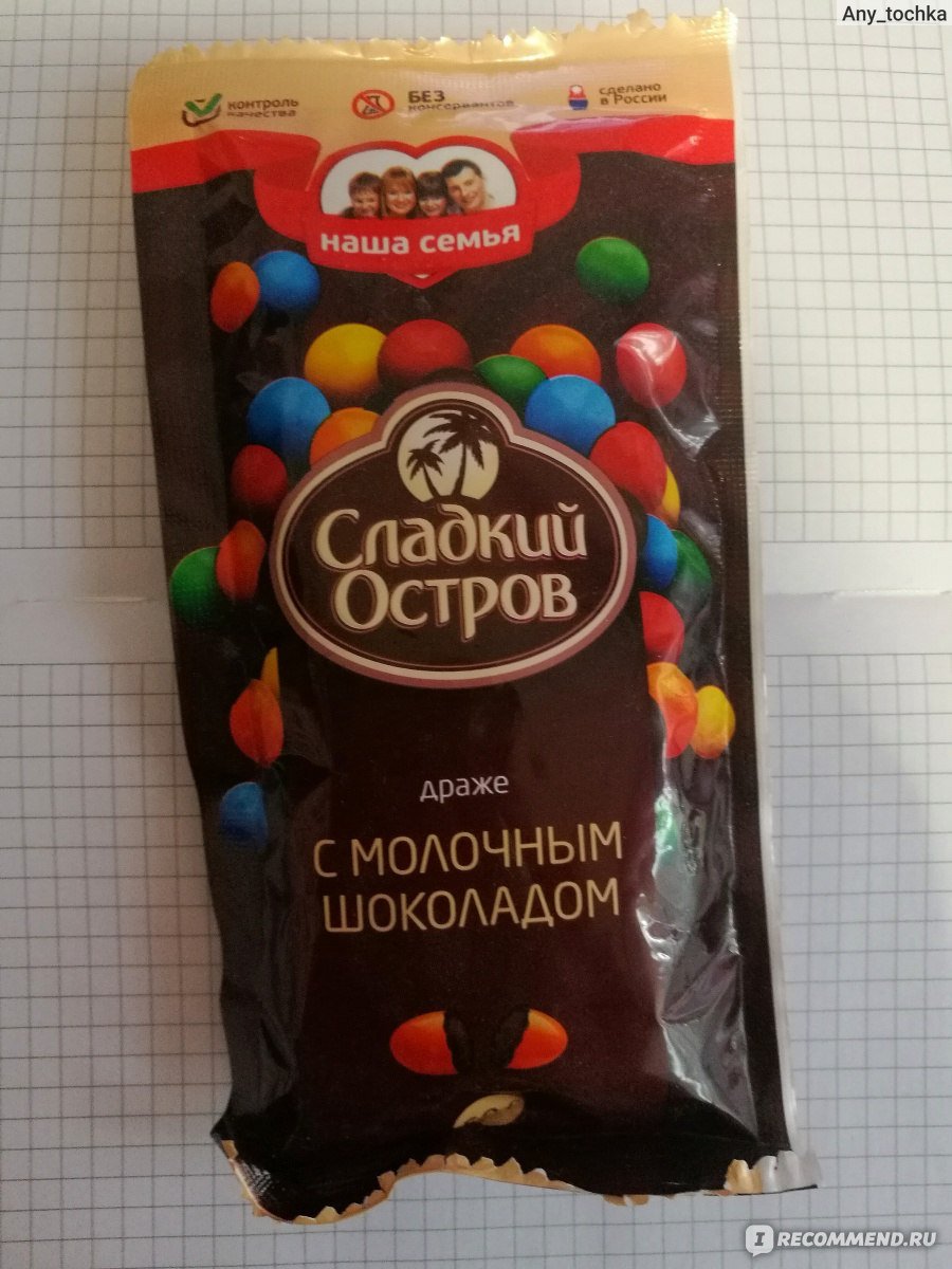 Сладкий остров арахис в Молочном шоколаде драже