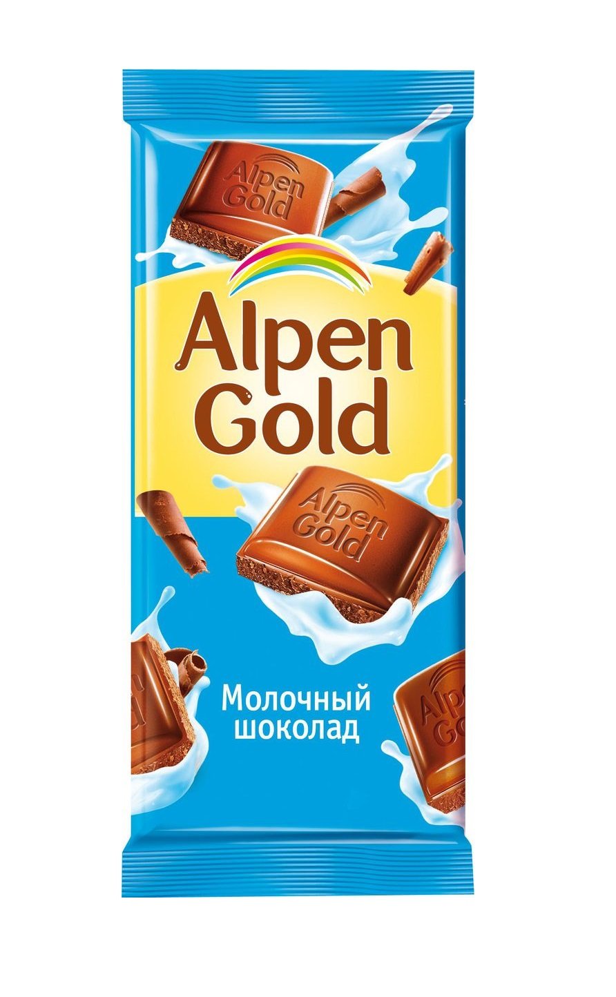 Клубничный шоколад Альпен Гольд