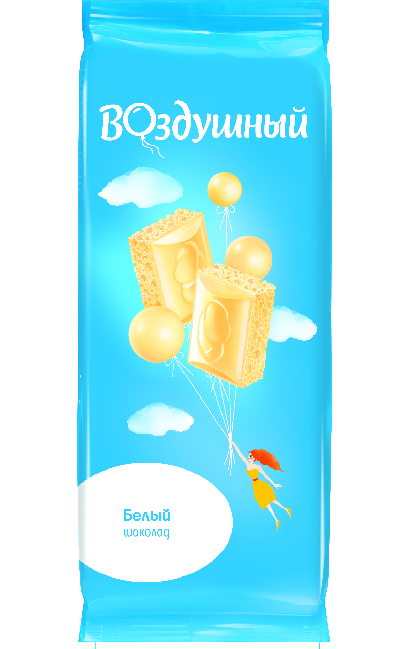 Шоколад воздушный белый пористый 85гр