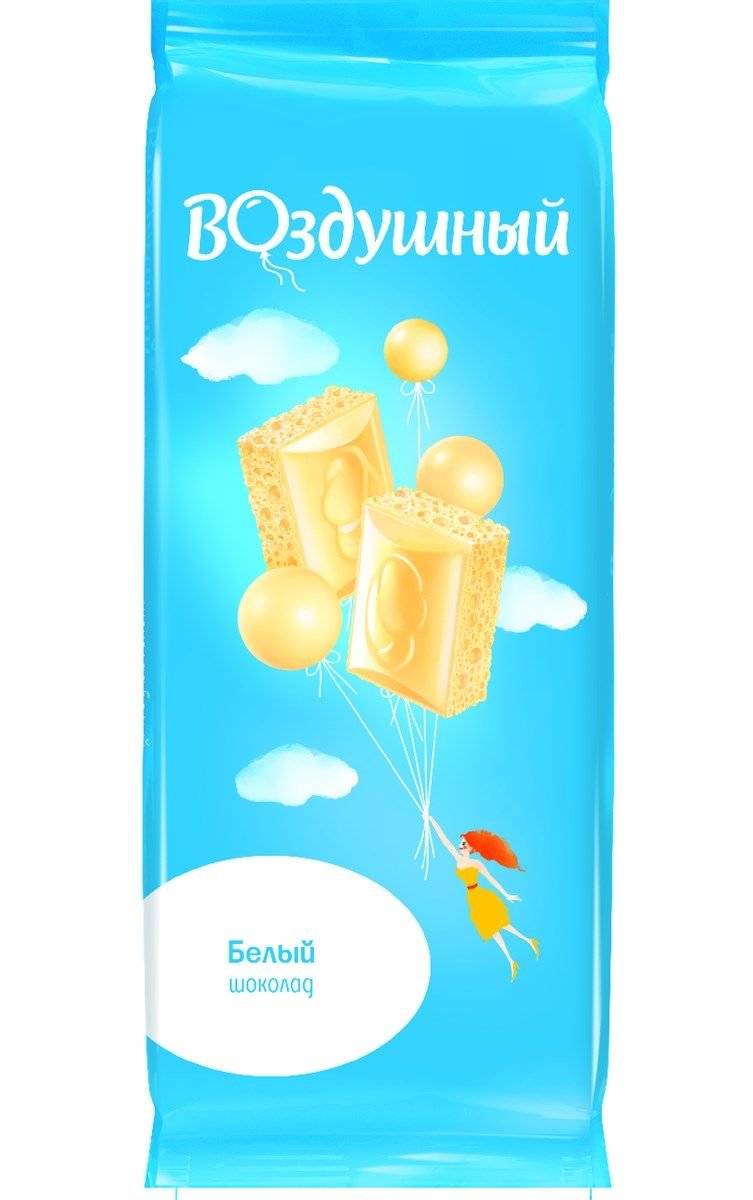 Шоколад воздушный белый пористый 85г