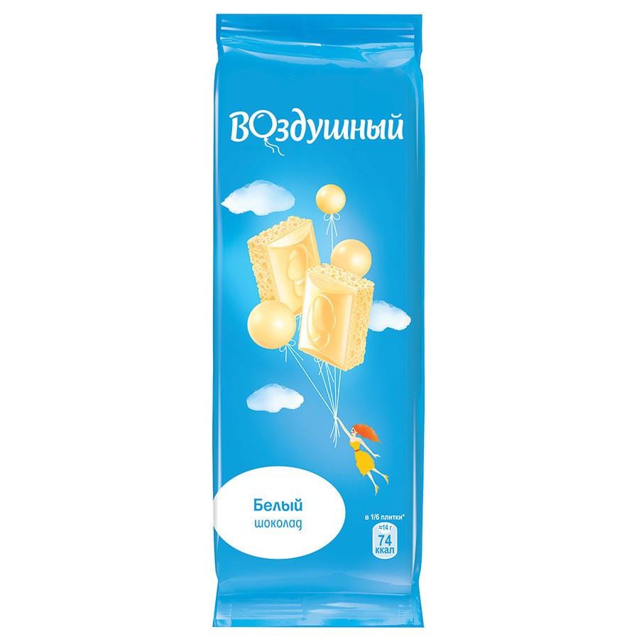 Белый пористый шоколад воздушный