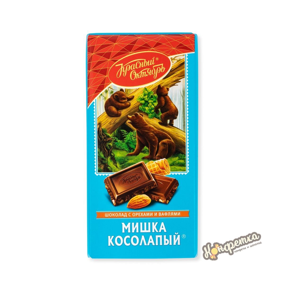 Шоколад мишка косолапый 75 гр./красный октябрь