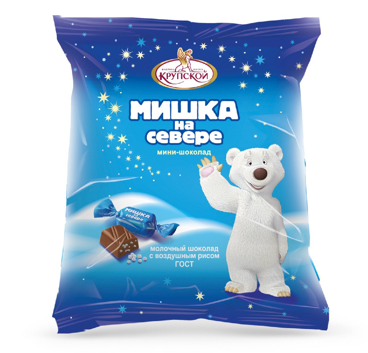 Крупской мишка на севере шоколад