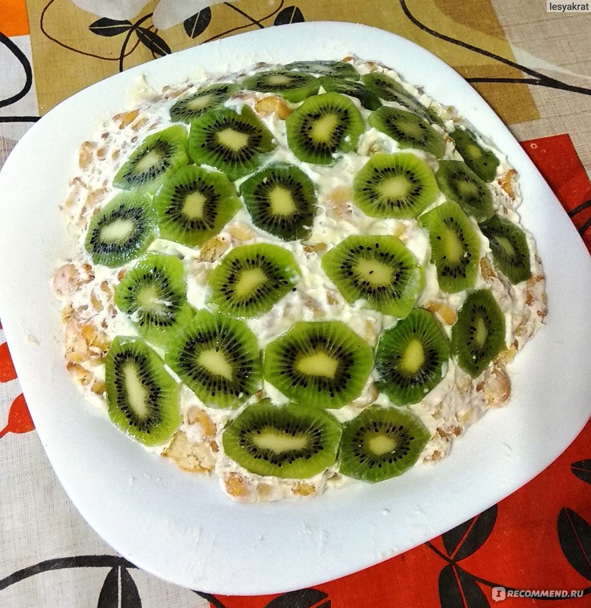 Нежный торт из крекера рыбки