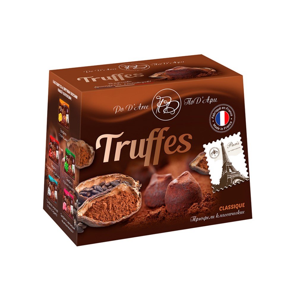 Chocmod конфеты трюфели "fantaisie nature", 160 г,
