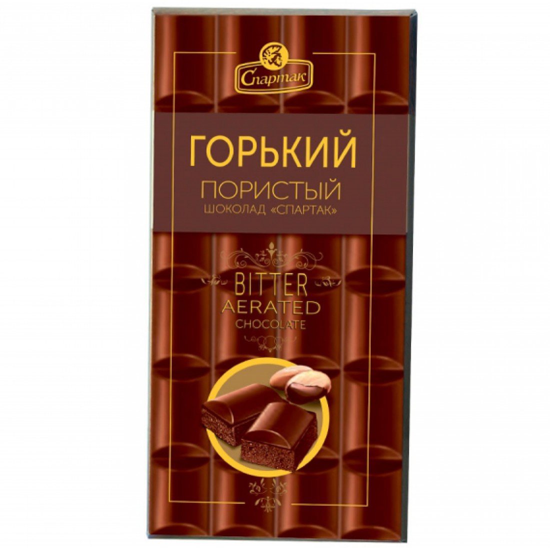 Шоколад Спартак Горький/пористый, 75гр
