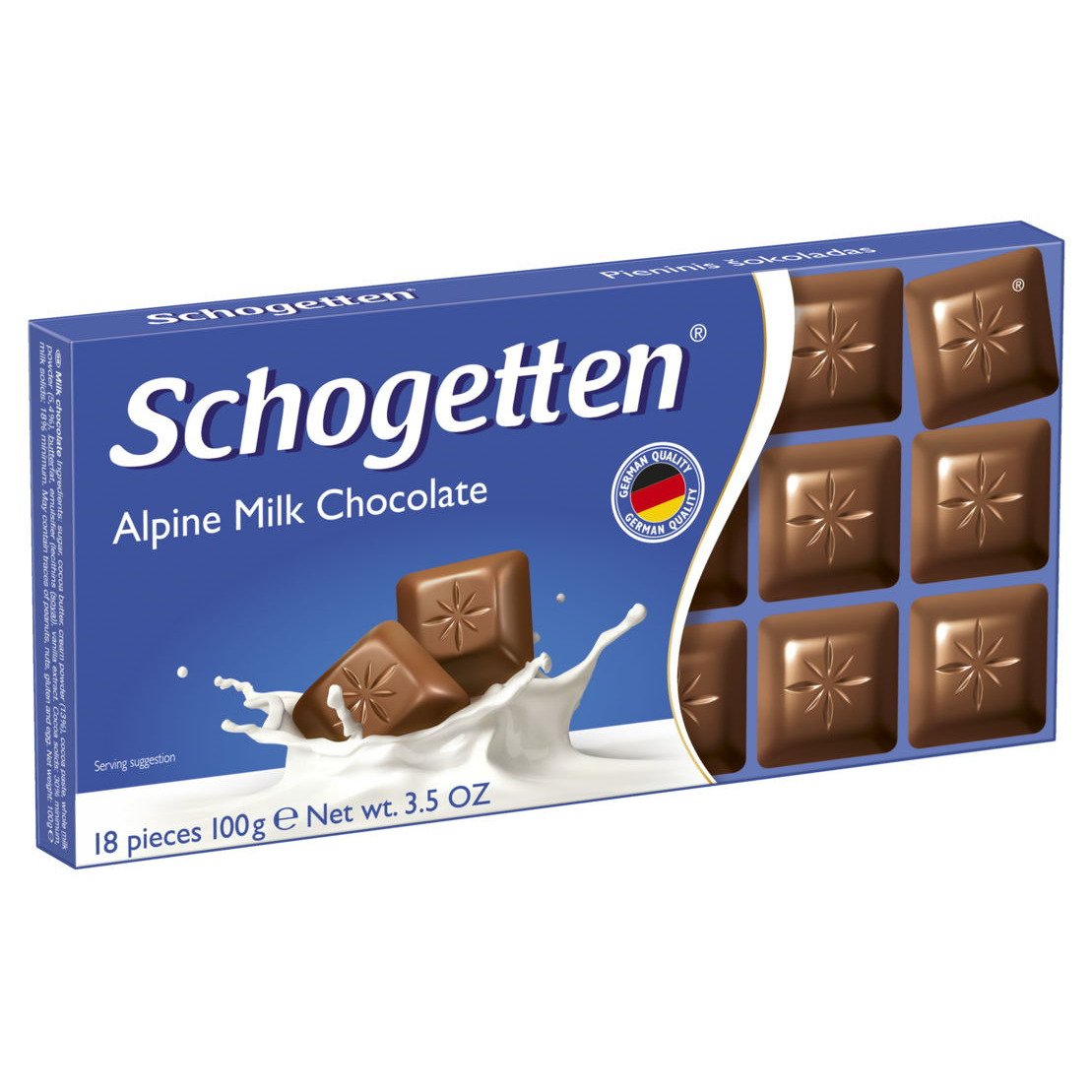 Шоколад "Schogetten" Alpine Milk Chololate молочн. 100г.