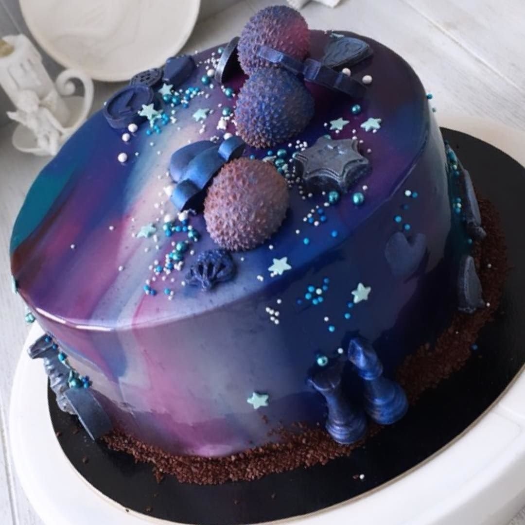 Торт космический велюр
