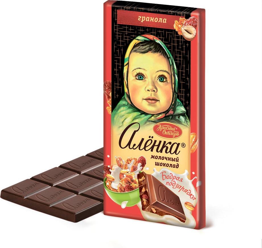 Шоколад Аленка 90г красный октябрь
