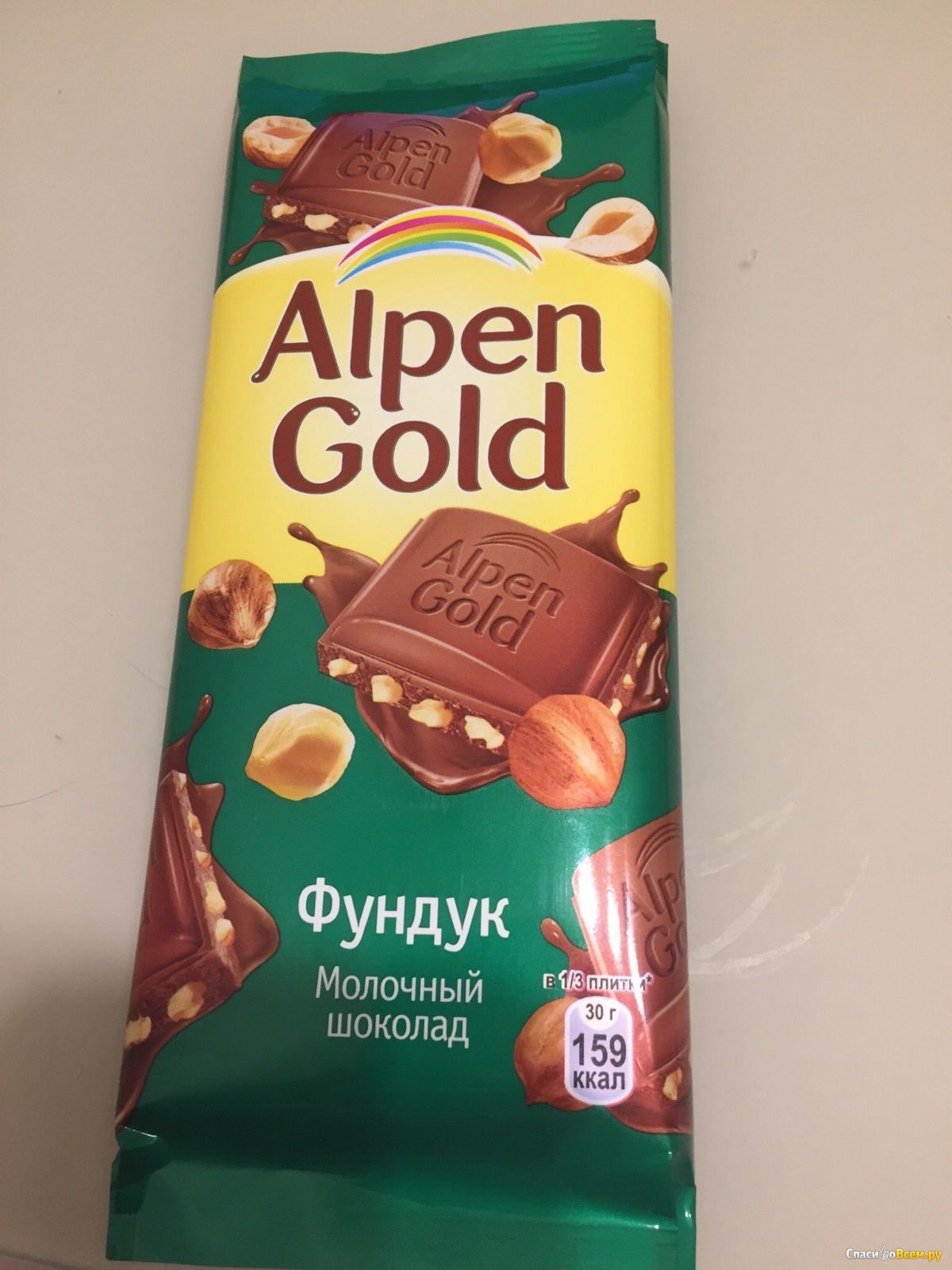 Шоколад Алпен Гольд фундук