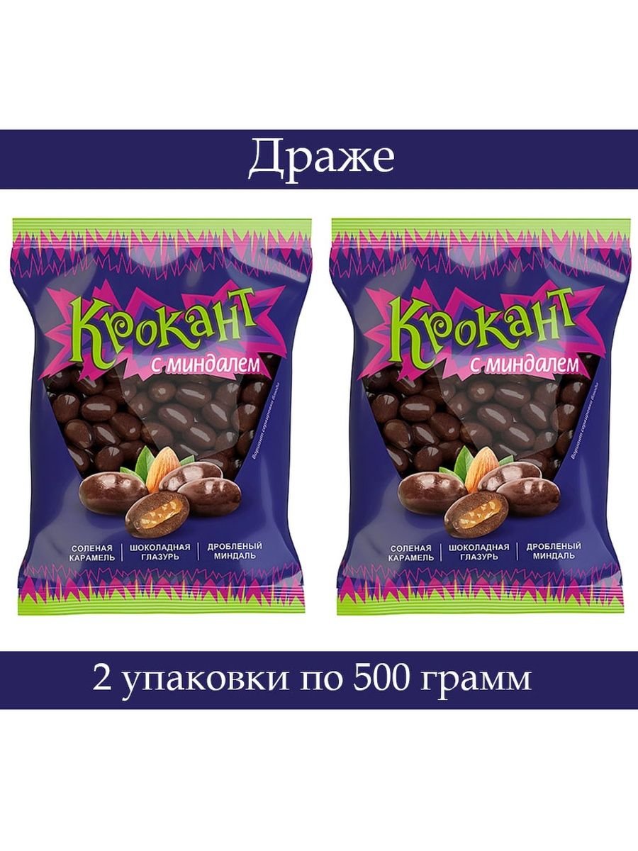Конфеты Крокант с миндалем состав производитель