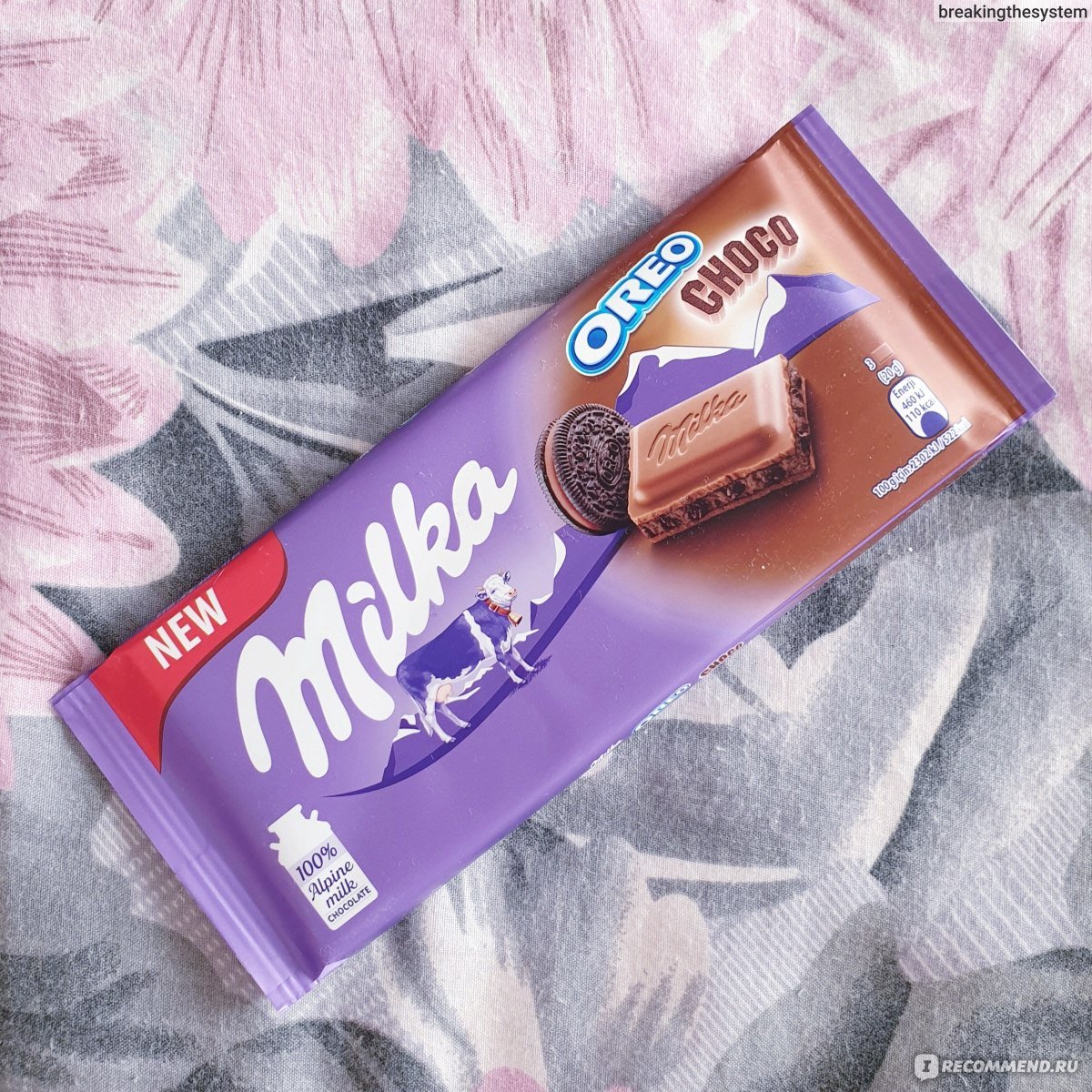 Молочный шоколад Milka Oreo