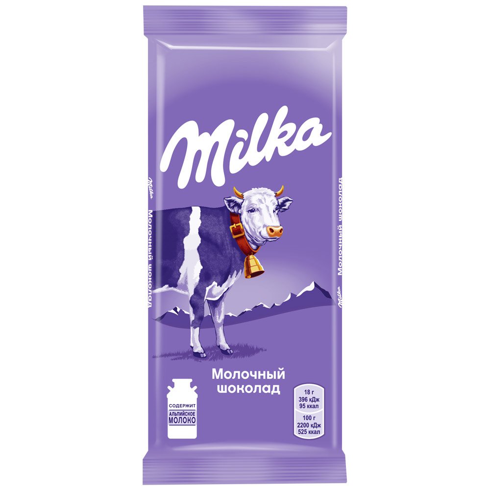 Реклама шоколада Milka
