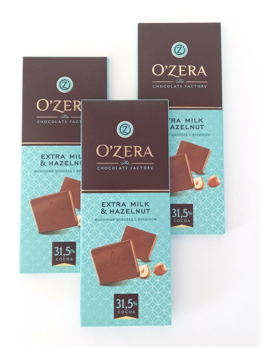 Шоколад o Zera молочный Extra Milk & Hazelnut 42г