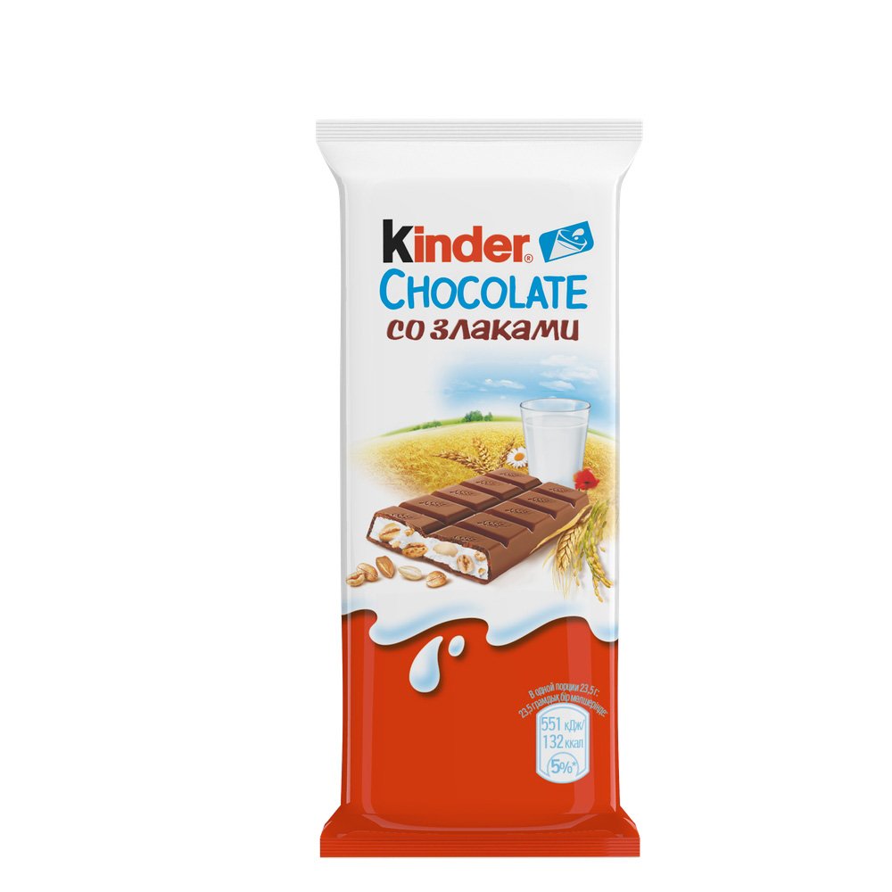 Киндер шоколад со злаками