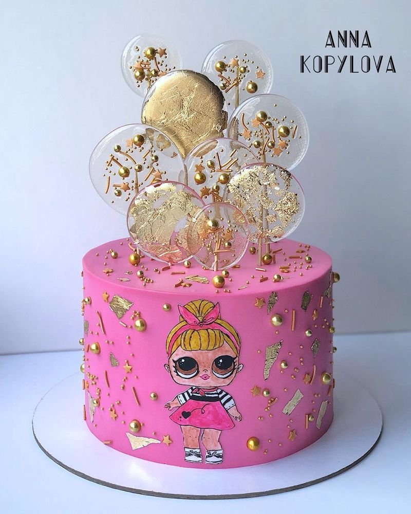 Украшение торта кукла ЛОЛ