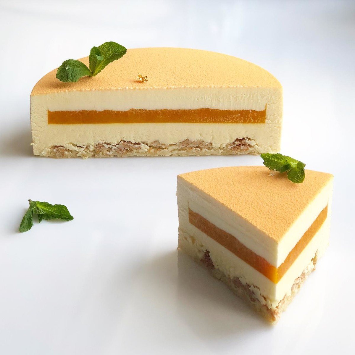Кокос маракуйя пирожное
