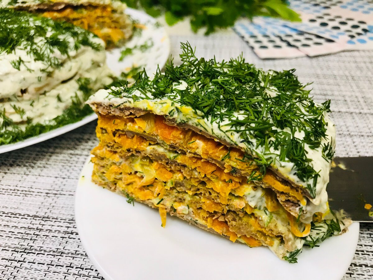 Торт из куриной печени