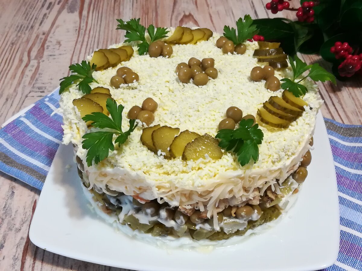 Салат коррида с крабовыми