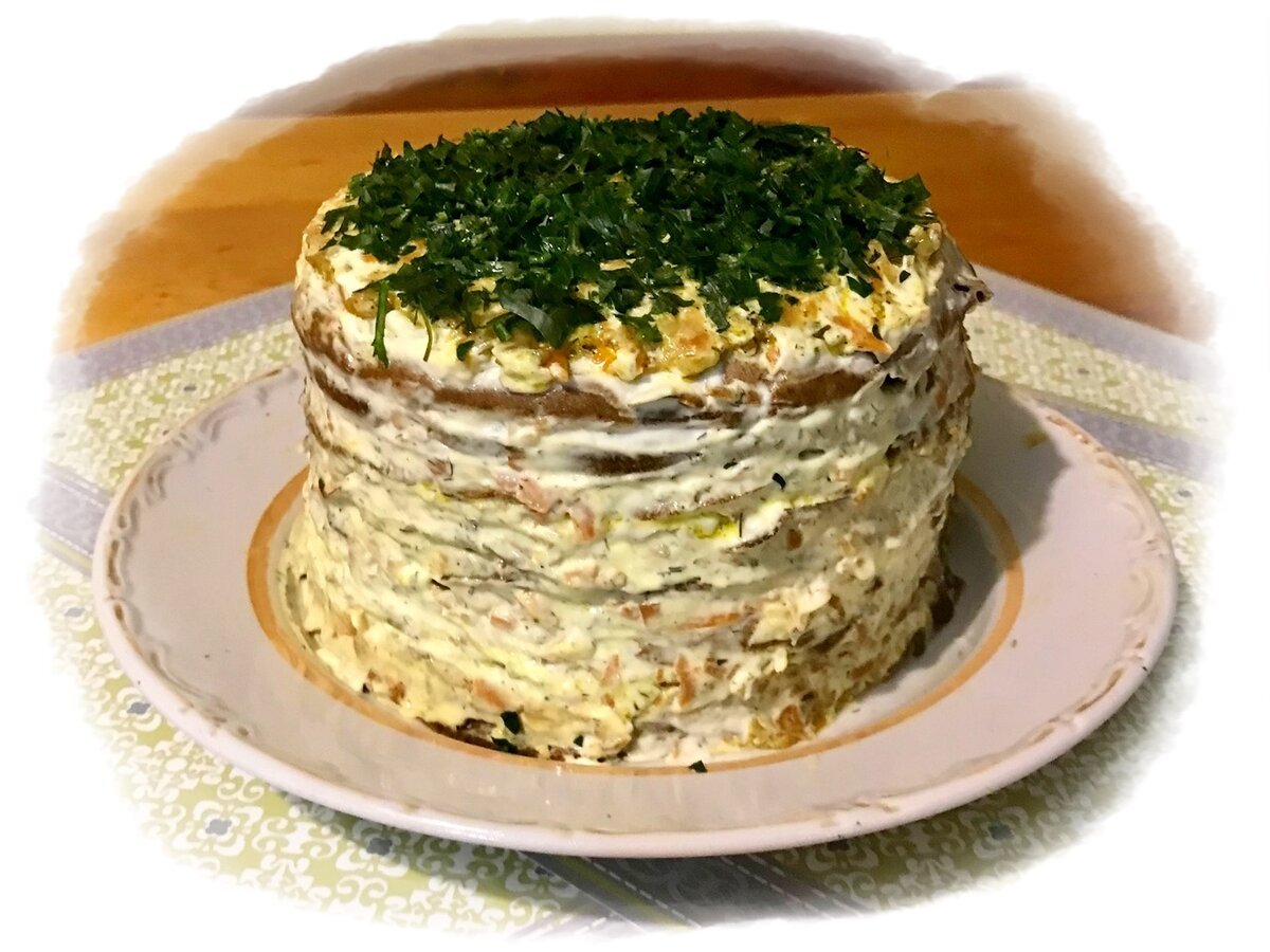 Запечь печеночный торт в духовке