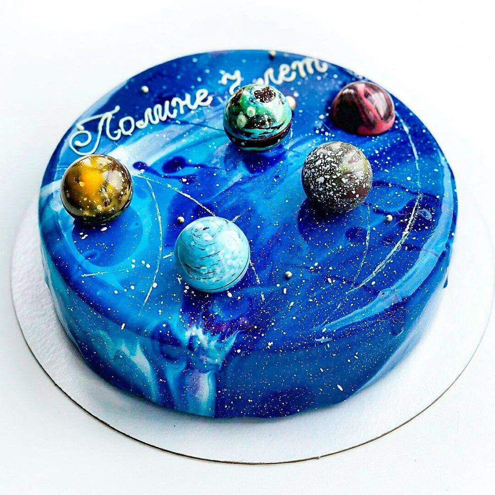 Детский торт космос
