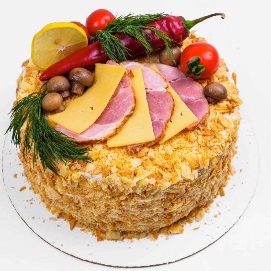 Мясной торт