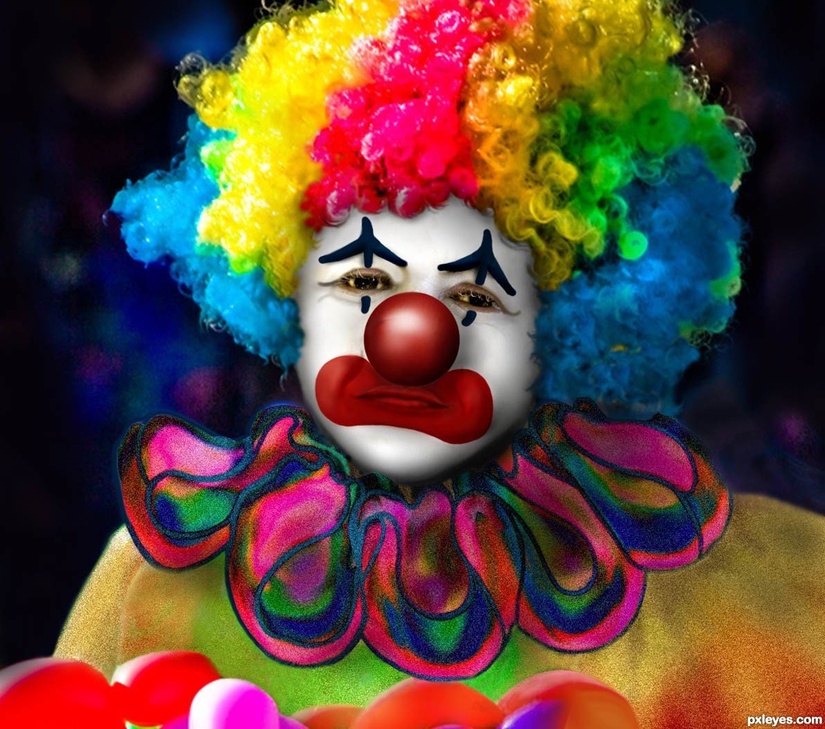 Клоун ап. Клоун. Весёлые клоуны. Улыбка клоуна.